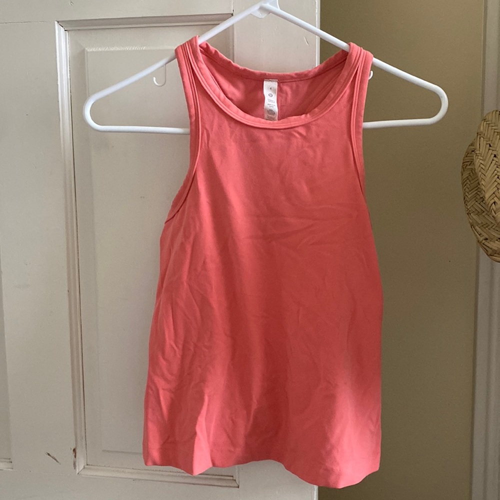 Pink Lululemon tank, size 4
